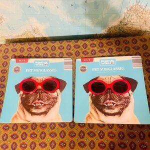 Heart to Tail Red Pet Sunglasses XS/S New